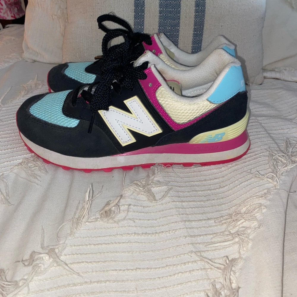 Black and Neon Women New Balance Sneakers